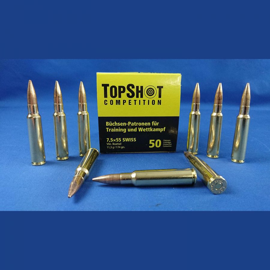 Top Shot Competition 7,5x55Swiss FMJ 174grs 11,3g