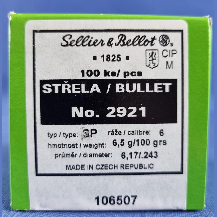 Sellier&Bellot Geschosse .243 6,5g/100grs. Tlm