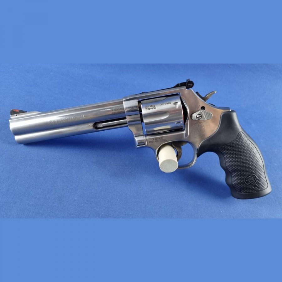 S&W REVOLVER 686 6″ STS SB-SG-CT-RR-WO Kal. 357Mag