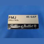 Sellier&Bellot 45 GAP FMJ 230grs