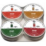 Coal PMP-Pellets (Kunststoff-Metall-Pellets) 4er Test-Packung, Kal.4,5mm/.177 und Kal.5,5/.22 Bleifreie-Pelletts 200PMP/150PMP/100PMP/80 PMP