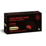 Geco .40 S&W Lead Round Nose, copper-plated 10,7g/165gr 50 Stk.