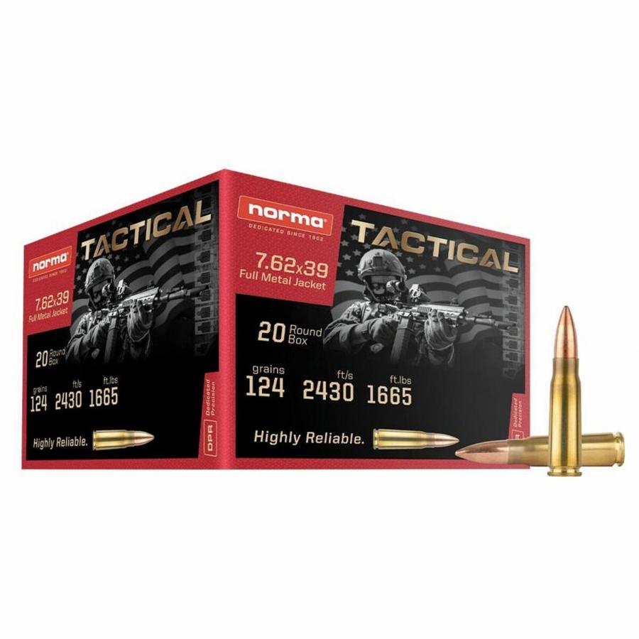 Norma 7,62×39 Tactical FMJ 8,0g/124gr  20Stk